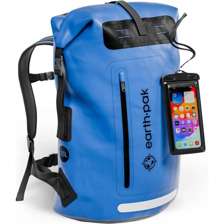 Outlet Plecak turystyczny Earth Pak poj. 55L niebieski wodoodporny PVC
