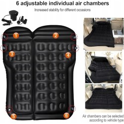 Outlet Materac DWUOSOBOWY Samochodowy Dmuchany Z Pompką 170x130cm Kemping