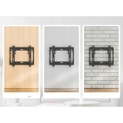 Ultra Cienki Uchwyt Ścienny BONTEC do TV 17-45" 30 kg VESA 50x50-200x200 mm