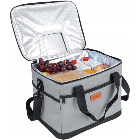 Torba termiczna Kollea Piknikowa 30 l idealna w podróży na grillu szara