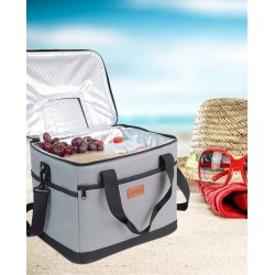 Torba termiczna Kollea Piknikowa 30 l idealna w podróży na grillu szara