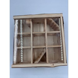Outlet Trixie Drewniana Wieża Labirynt dla gryzoni Natural Living 30×30×10