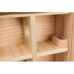 Outlet Trixie Drewniana Wieża Labirynt dla gryzoni Natural Living 30×30×10