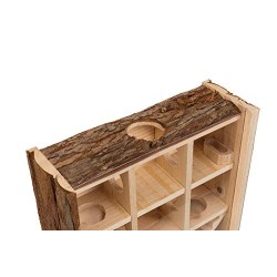 Outlet Trixie Drewniana Wieża Labirynt dla gryzoni Natural Living 30×30×10