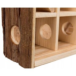 Outlet Trixie Drewniana Wieża Labirynt dla gryzoni Natural Living 30×30×10