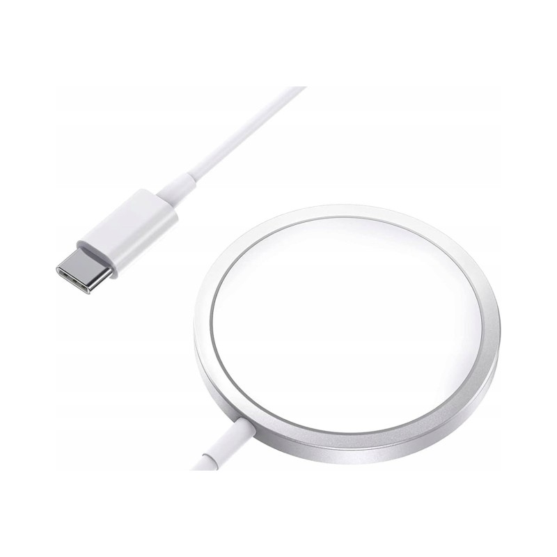 Ładowarka bezprzewodowa Koanni 15W biały USB typ C MagSafe