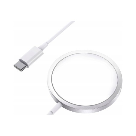 Ładowarka bezprzewodowa Koanni 15W biały USB typ C MagSafe