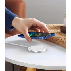 Ładowarka bezprzewodowa Koanni 15W biały USB typ C MagSafe