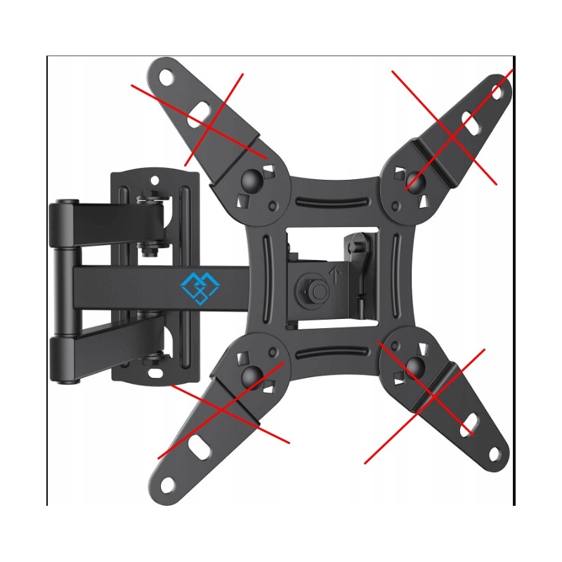 Outlet Uchwyt na telewizor monitor do 42 cali 20 kg PERLESMITH BLACK OPIS