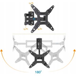 Outlet Uchwyt na telewizor monitor do 42 cali 20 kg PERLESMITH BLACK OPIS