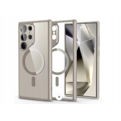 Outlet Etui Hybrydowe HaloLock do Samsung Galaxy S24 Ultra Clear Grey