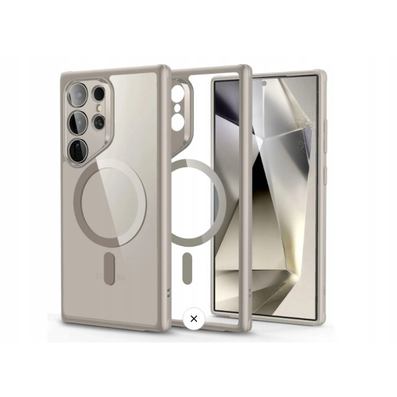 Outlet Etui Hybrydowe HaloLock do Samsung Galaxy S24 Ultra Clear Grey