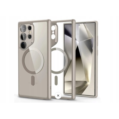 Outlet Etui Hybrydowe HaloLock do Samsung Galaxy S24 Ultra Clear Grey