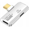 Outlet Adapter USB C OTG 2w1 PD 100W szybki transfer 10Gb s ładowanie biały