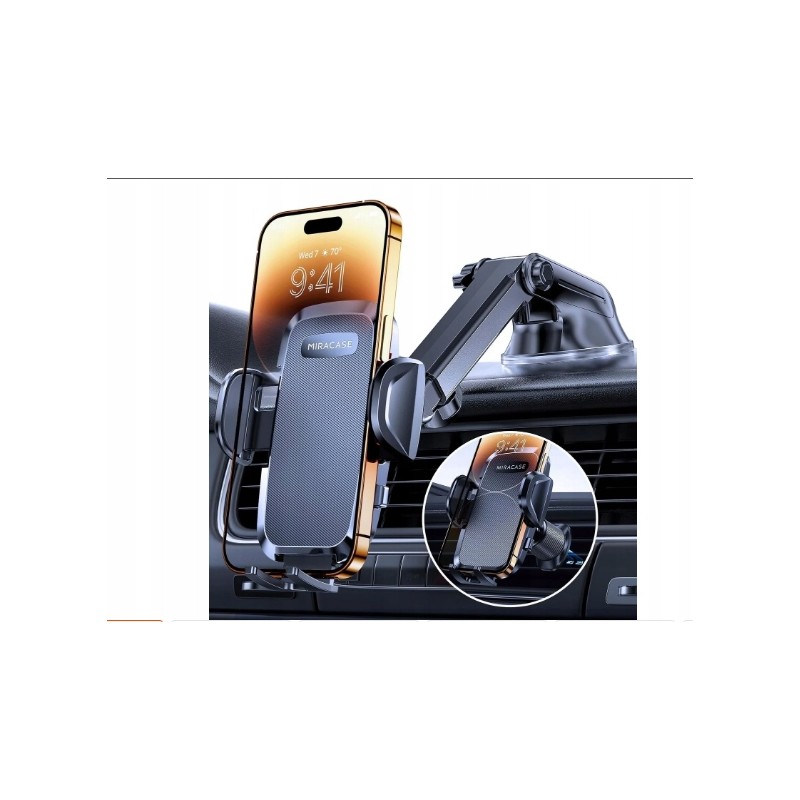 MIRACASE cb3d Uchwyt Samochodowy Do Telefonu Na Kratkę/ na szybę 360 4-7''