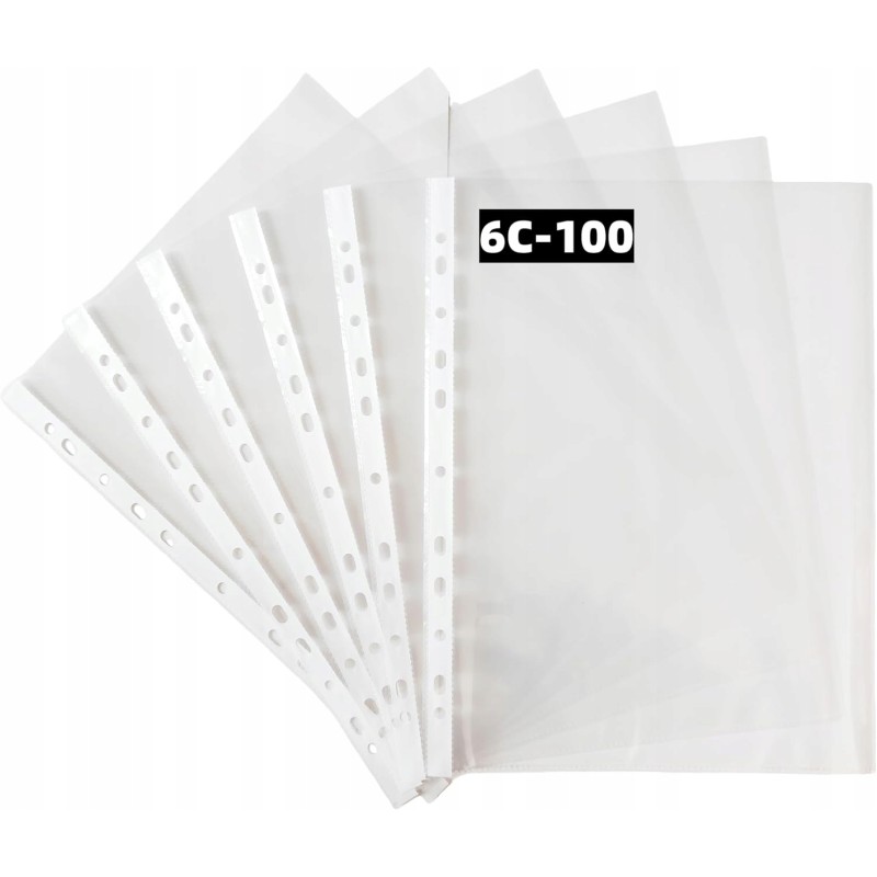 Outlet Koszulki A4 na dokumenty 80 szt 11 dziurek do segregatora lekkie