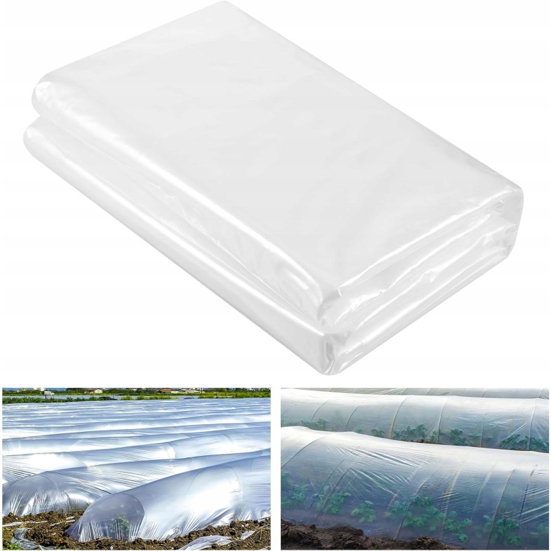 Outlet ARKUSZE PLASTIKOWE WYTRZYMAŁE PRZEZROCZYSTE POLIETYLENOWE 2M X 10M