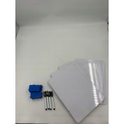 Outlet KAHEIGN Tablica Suchościeralna A4 Dwustronna 8 szt. 30 x 21cm trwała