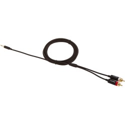 Outlet AmazonBasics PBH-19822 kabel audio dł. 2,4 m 3.5mm 2 x RCA Czarny