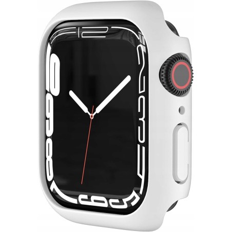 Outlet Etui bumper do Apple Watch 44 mm twarda obudowa PC biała elastyczne