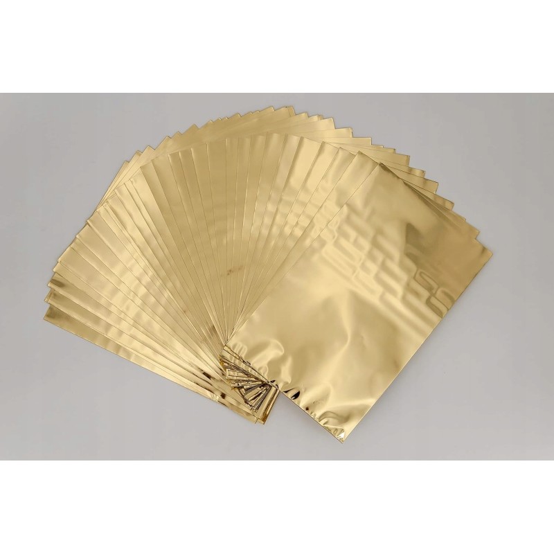 Italpak koperty prezentowe metaliczne złote 35x50 cm 50 szt błyszczące