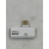 Outlet Adapter USB C OTG 2w1 PD 100W szybki transfer 10Gb s ładowanie biały