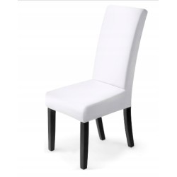 Elastyczne pokrowce na krzesła 6 szt. białe uniwersalne stretch 50x50x60 cm