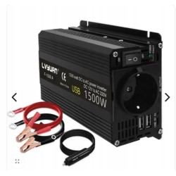 LVYUAN inverter 1500W 12V na 230V USB gniazdo EU modyfikowana sinusoida