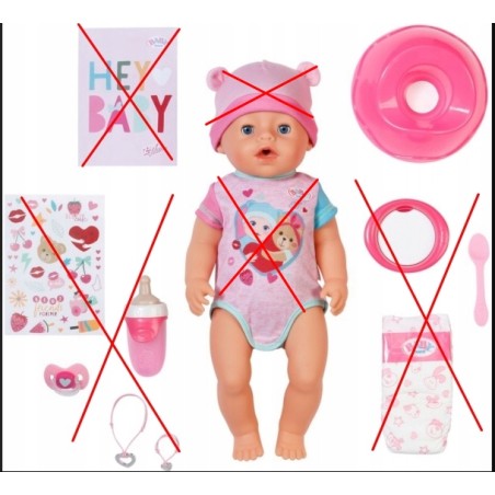 Outlet BABY born Interaktywna Lalka Emma Niemowlę 43 cm Bobas 3 lata +