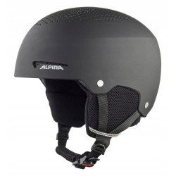 Outlet ALPINA Unisex - Dzieci ZUPO Kask narciarski 48-52 cm czarny mat z