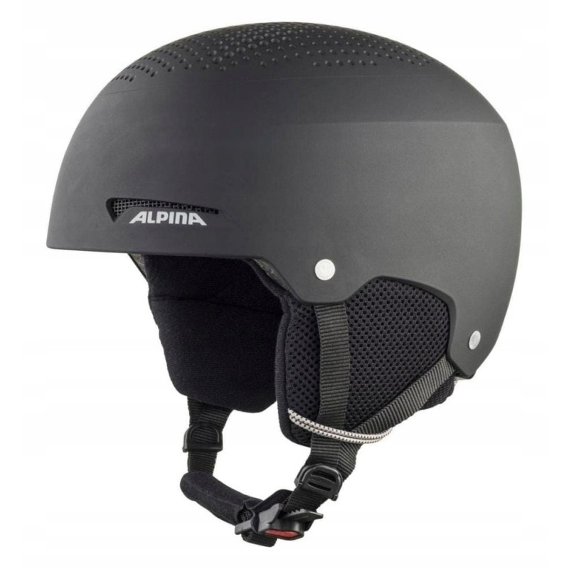 Outlet ALPINA Unisex - Dzieci ZUPO Kask narciarski 48-52 cm czarny mat z