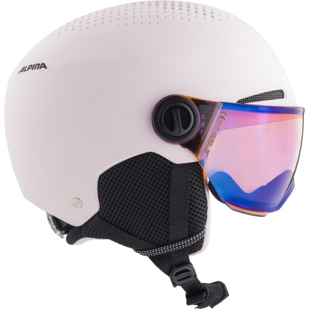 Kask narciarski Alpina Zupo Visor Q-Lite Rose 51-55 cm szyba