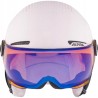Kask narciarski Alpina Zupo Visor Q-Lite Rose 51-55 cm szyba