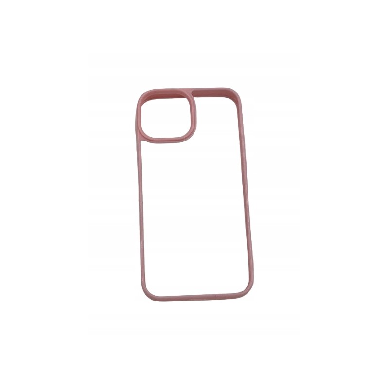Outlet Etui Apple iPhone 13 mini transparentne różowa ramka obudowa case