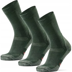 Skarpetki Merino DANISH ENDURANCE Termoaktywne Trekkingowe 3pak 39-42 green