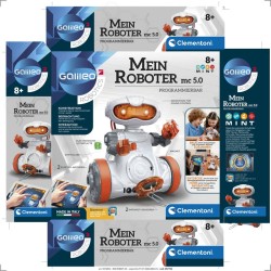 Outlet Zabawka konstrukcyjna Clementoni Robot MC 5.0 plastikowy biały 8 lat