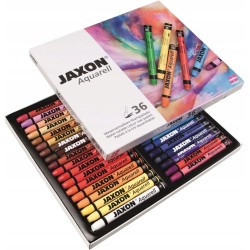 Honsell Jaxon kredki woskowe akwarelowe 36 kolorów zestaw nietoksyczne