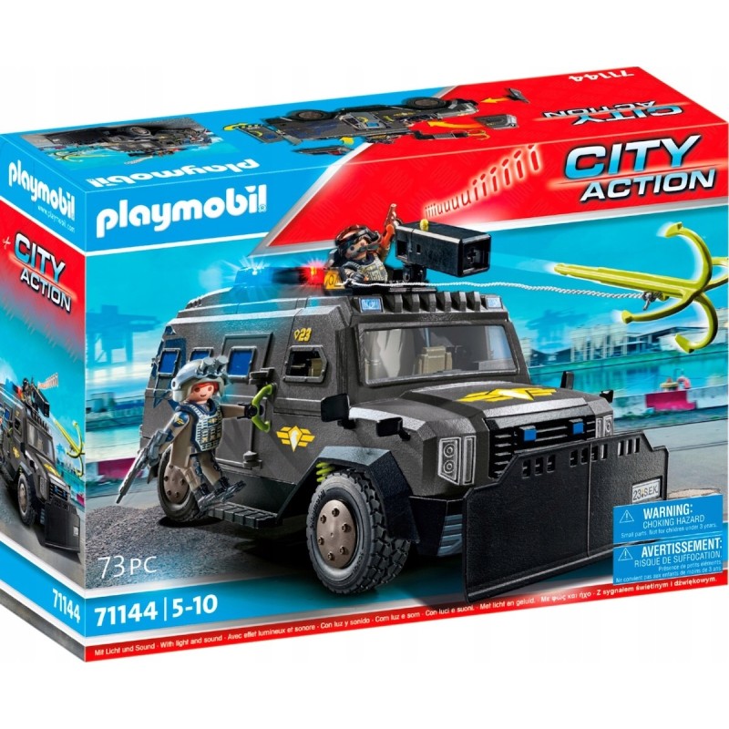 Outlet Playmobil 71144 Pojazd terenowy jednostki SWAT 5 lat+ realistyczny