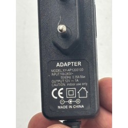 Outlet Zasilacz XY-AP1200100 input 240V 0.35 A output 12V- 1A uniwersalny