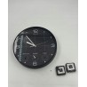 USZKODZONY Zegar ścienny analogowy 30,5 cm czarny unilux dokładny 0.88 mA
