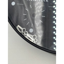 USZKODZONY Zegar ścienny analogowy 30,5 cm czarny unilux dokładny 0.88 mA