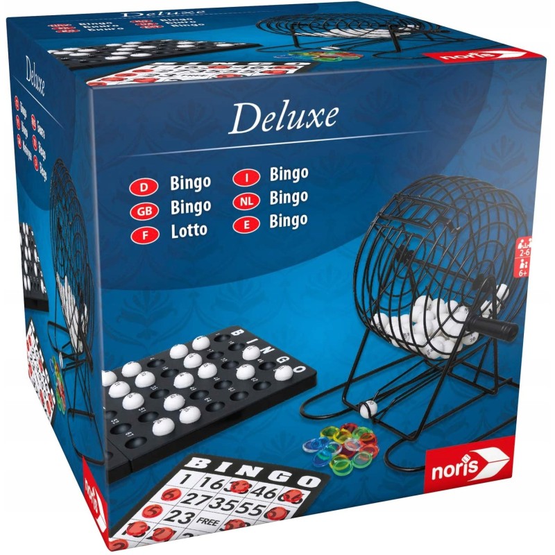 Outlet Gra planszowa nowoczesna Deluxe Bingo Noris 2- 24 graczy 6 lat +