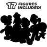 Outlet Kalendarz Adwentowy Super Mario 24 figurek z planszą z okienkami