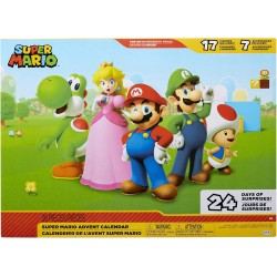 Outlet Kalendarz Adwentowy Super Mario 24 figurek z planszą z okienkami