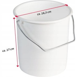 Wiadro do mleka i przechowywania, 2 l
