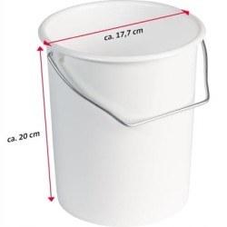 Wiadro do mleka i przechowywania, 3 l