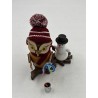 Outlet Kuhnert sowa kadzidło figurka drewniana wys. 15 cm komin z bałwanem