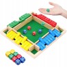 SHUT THE BOX ZAMKNIJ PUDEŁKO DREWNIANA GRA W KOŚCI PLANSZOWA RODZINNA KOLOR
