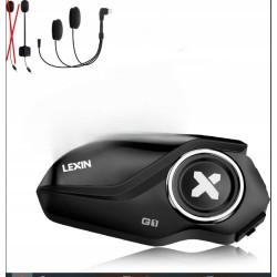 Outlet Interkom Motocyklowy Radiotelefon Mikrofon Bluetooth Lexin G1 Zestaw