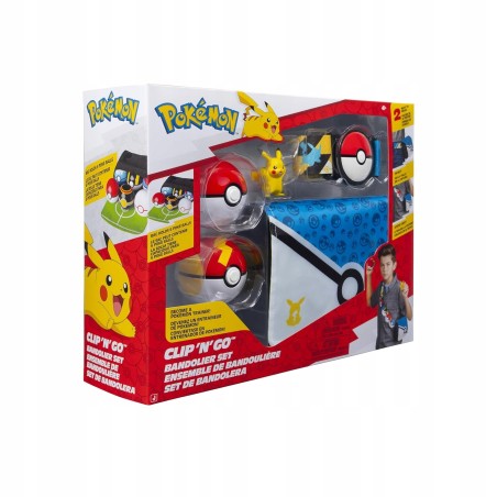 Outlet Zestaw Pokémon Pikachu Clip 'N' Go Bandolier